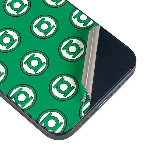 DC Comics Green Lantern Logo Pattern iPhone 14 Plus Skin
